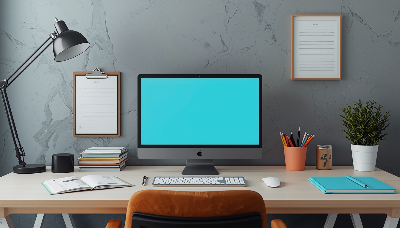 Organized planner desk scene aligned with Steadiflow by Brizelonskyx