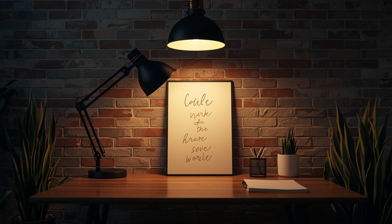 Calm workspace lighting for steady work sessions Brizelonskyx